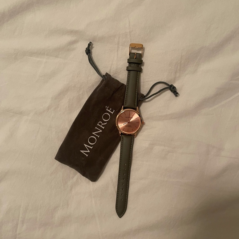 Rose gold Monroe watch